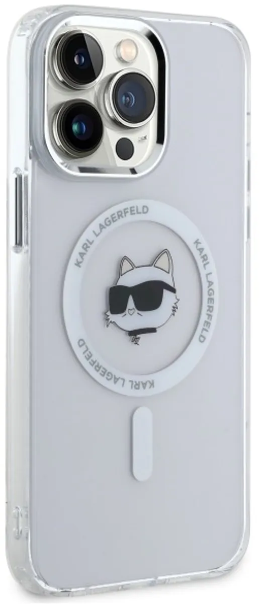 Karl Lagerfeld iPhone 14 Pro Max MagSafe Hoesje - Transparent