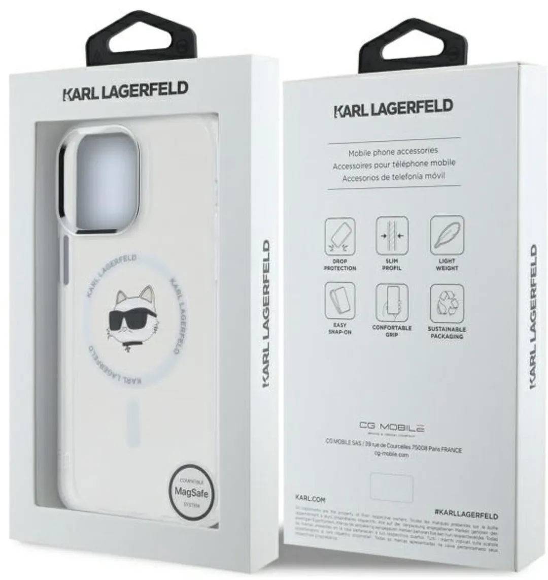 Karl Lagerfeld iPhone 14 Pro Max MagSafe Hoesje - Transparent - afbeelding 6 van 6