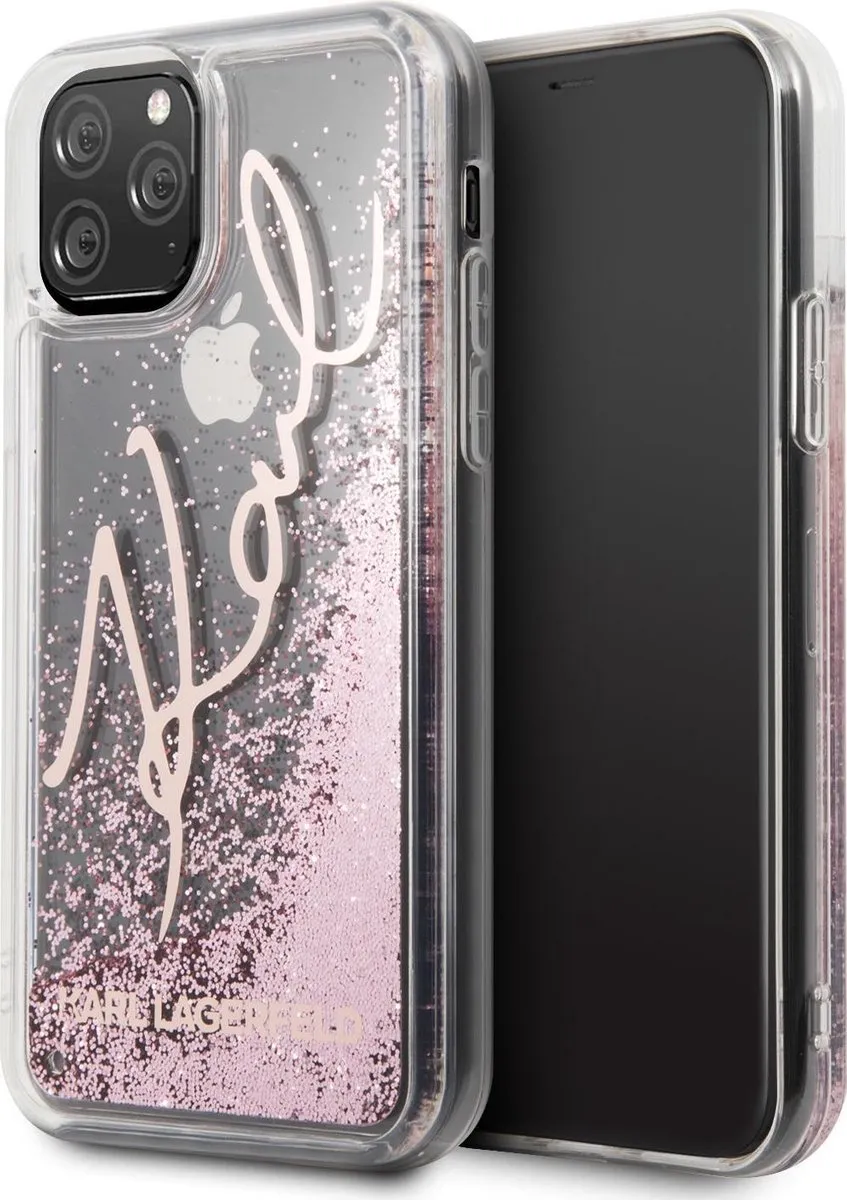 Karl Lagerfeld KLHCN58TRKSRG Hoesje iPhone 11 Pro - Rose Gold