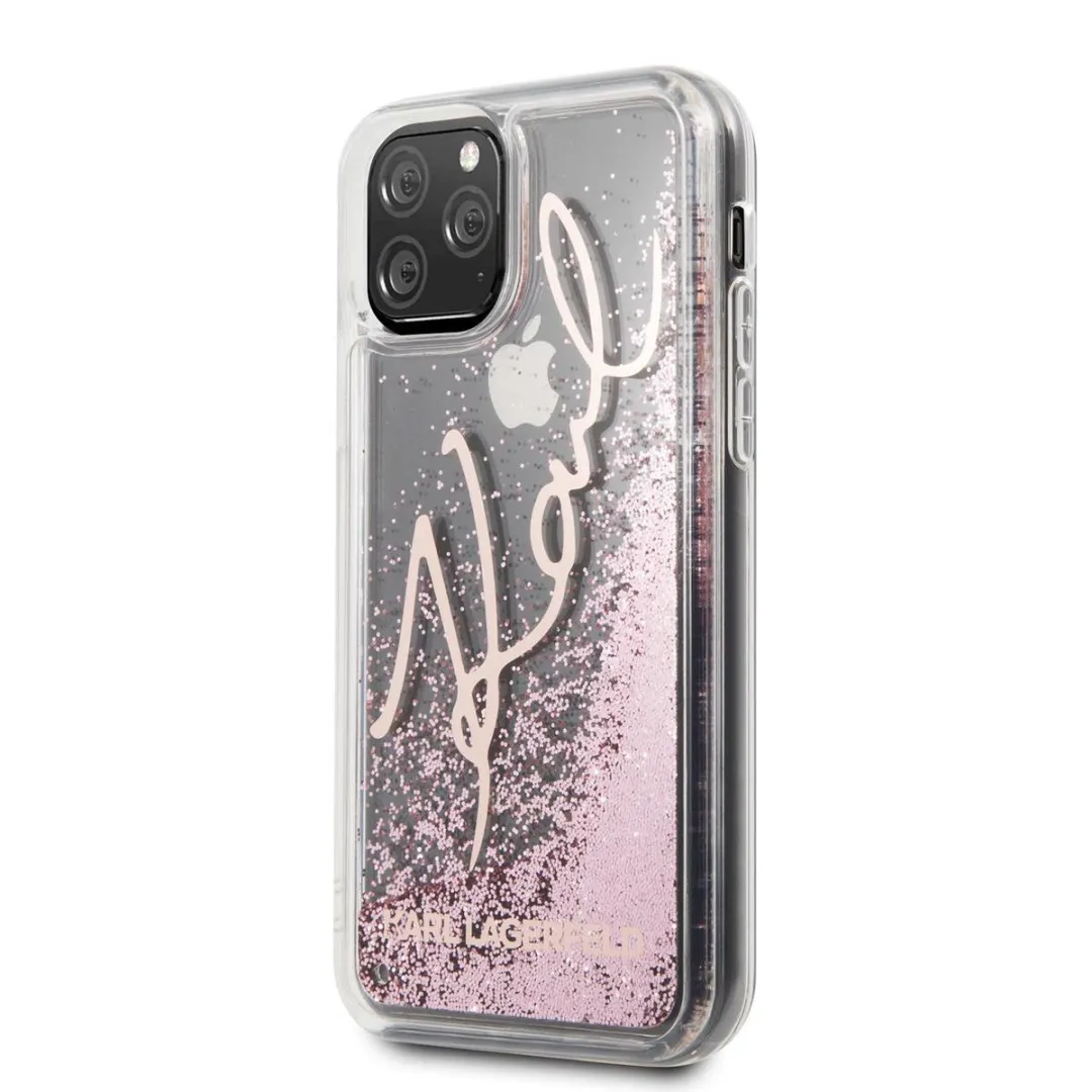 Karl Lagerfeld KLHCN58TRKSRG Hoesje iPhone 11 Pro - Rose Gold