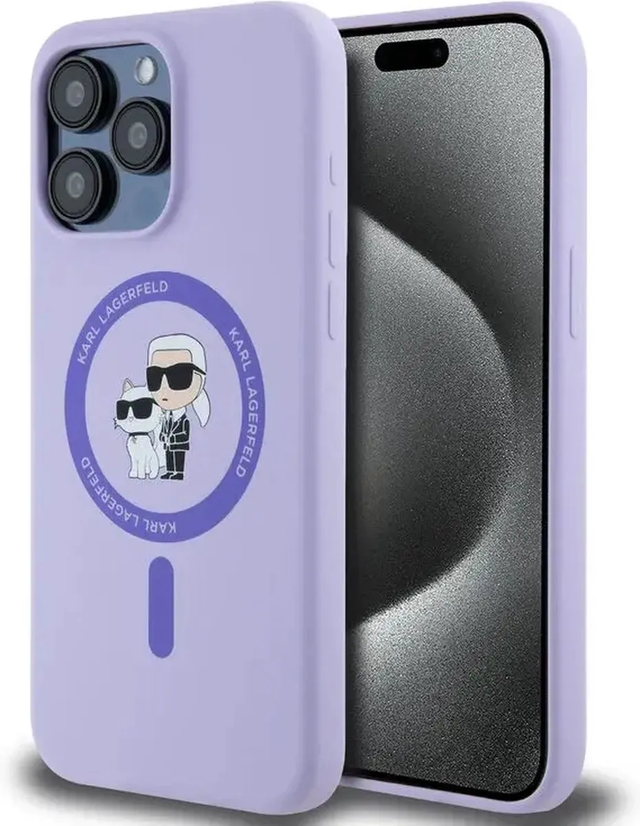 Karl Lagerfeld iPhone 15 Backcover Hoesje KC Head Ring