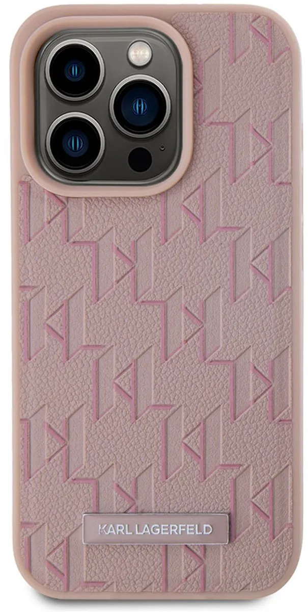 Karl Lagerfeld Hoesje iPhone 15 Pro Max MagSafe - Roze