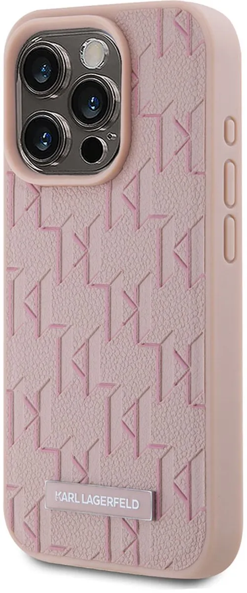 Karl Lagerfeld Hoesje iPhone 15 Pro Max MagSafe - Roze