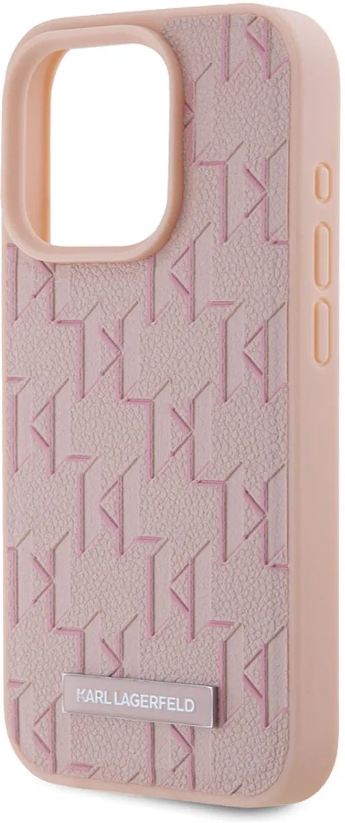 Karl Lagerfeld Hoesje iPhone 15 Pro Max MagSafe - Roze
