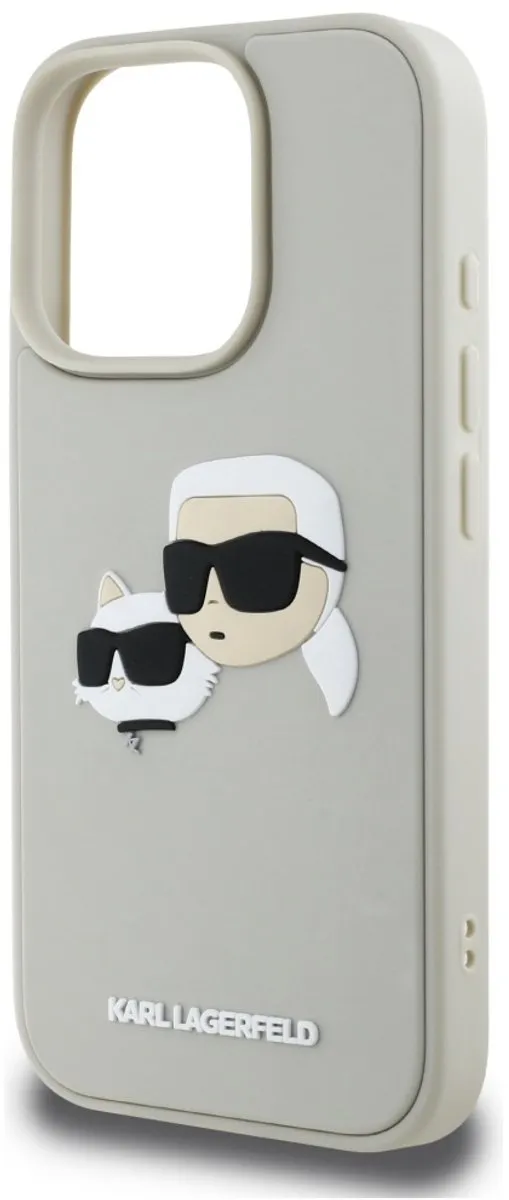 Karl Lagerfeld 3D Rubberen Hoesje iPhone 16 Pro Max - Transparent - afbeelding 6 van 6