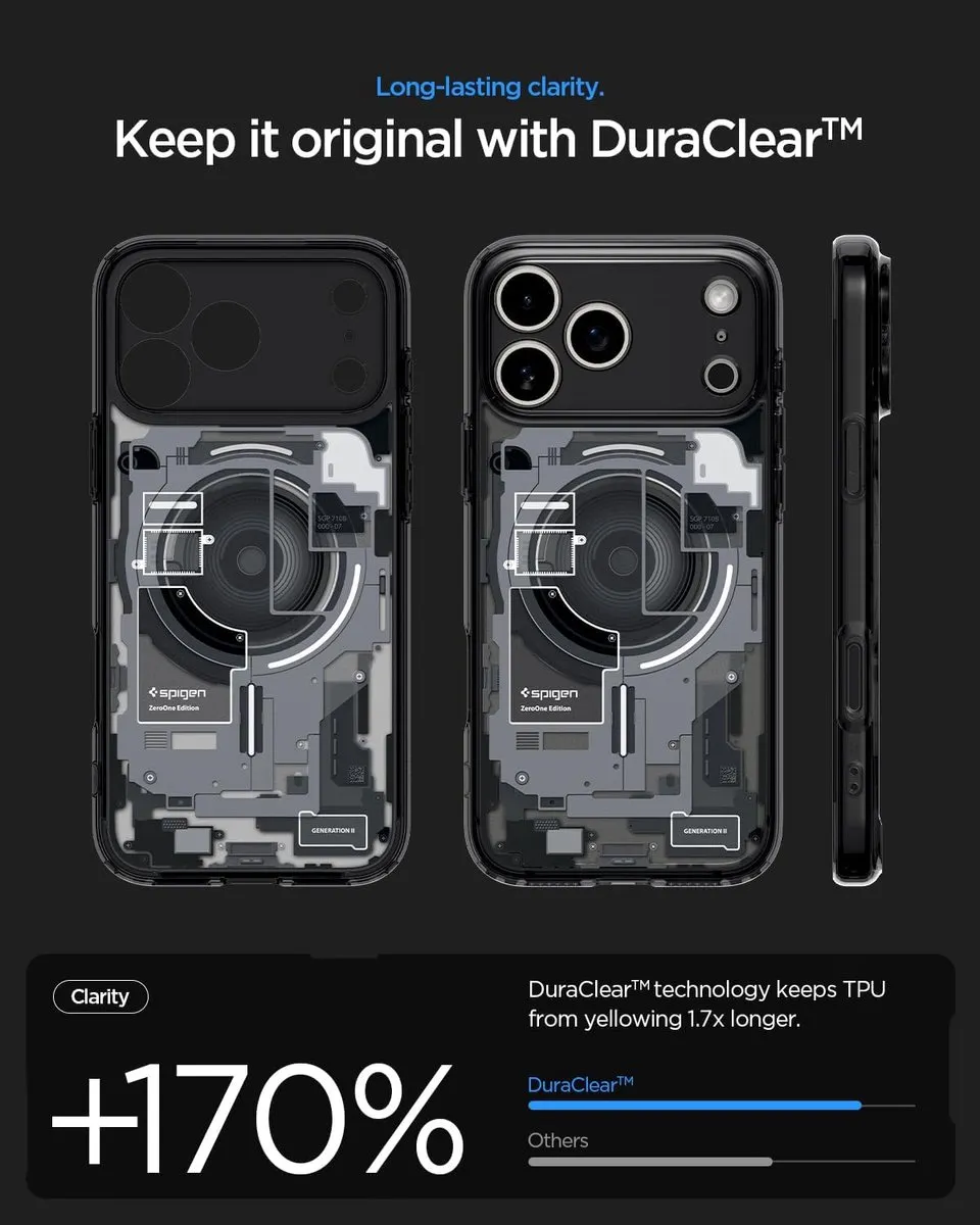 Spigen Zero One Edition ACS06802 Hoesje - iPhone 17 Pro Max - Zwart