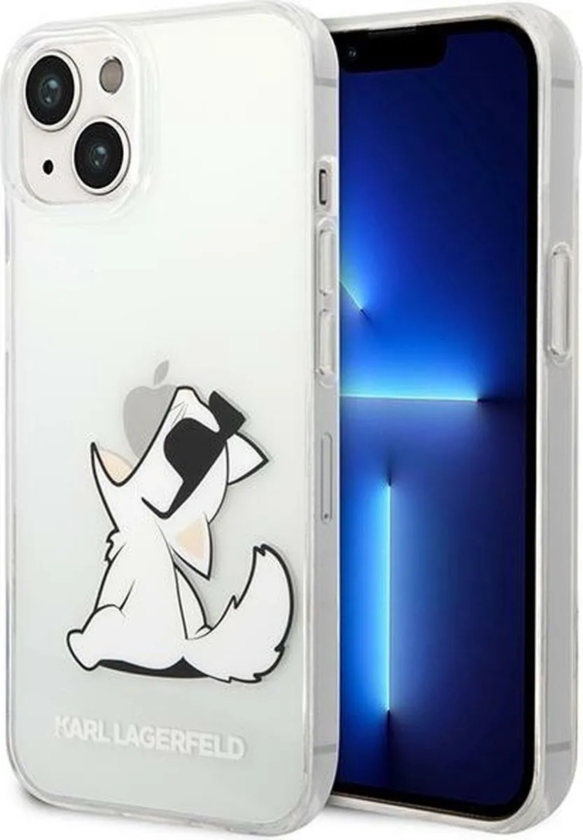 Karl Lagerfeld KLHCP14MCFNRC iPhone 14 Plus Hoesje - Transparant