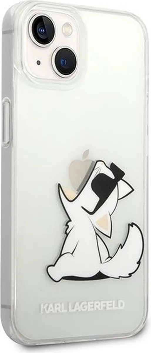 Karl Lagerfeld KLHCP14MCFNRC iPhone 14 Plus Hoesje - Transparant