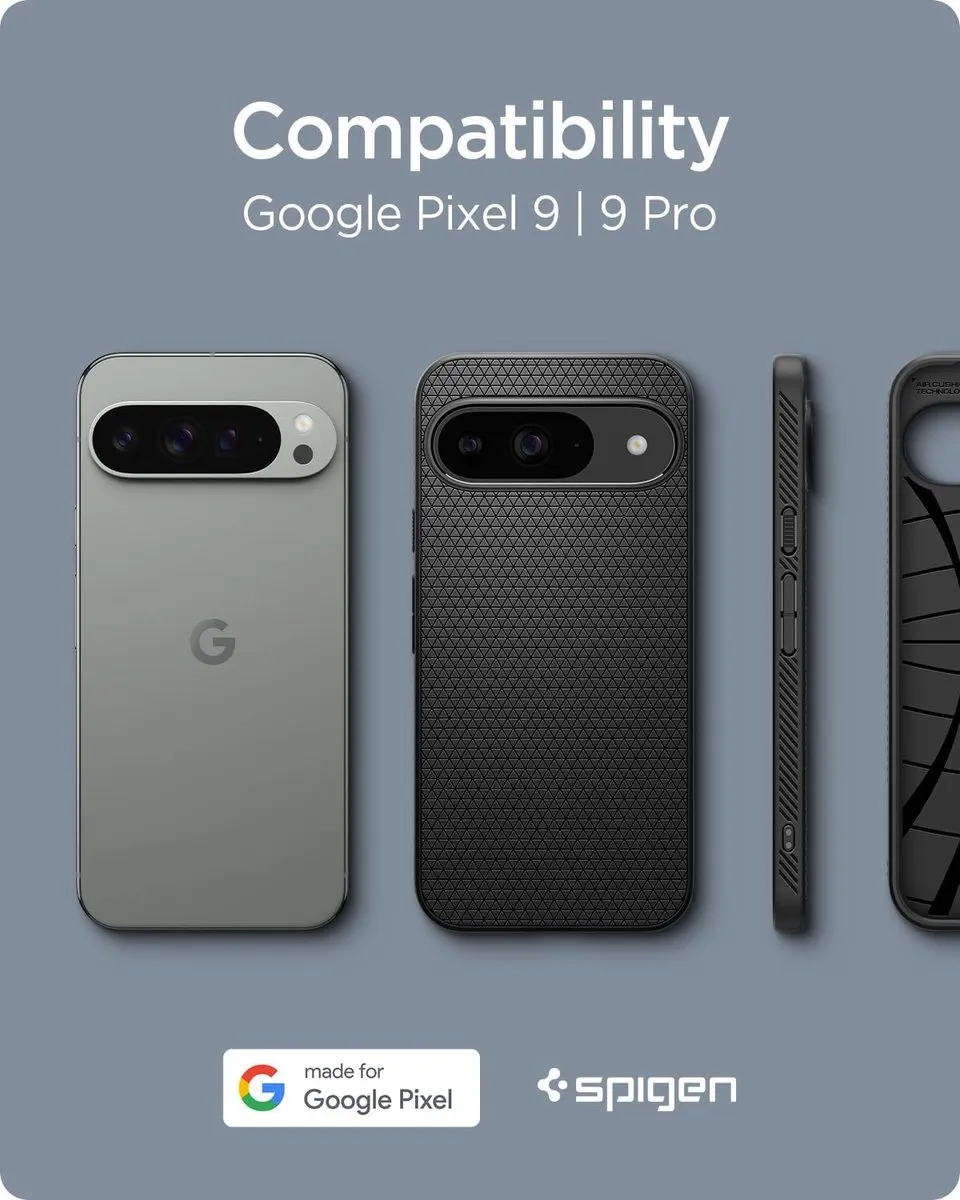 Spigen Liquid Air Hoesje Google Pixel 9/9 Pro - Zwart