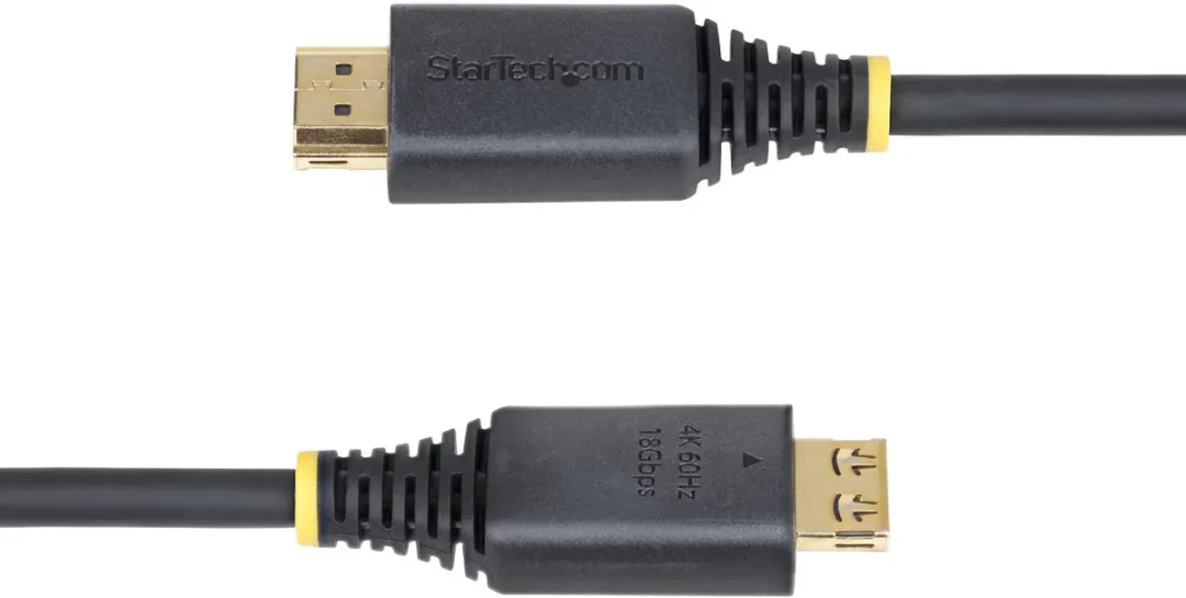 Startech HDMI2-CABLE-GRIP 50cm Kabel - 4K 60Hz - Zwart - afbeelding 6 van 6