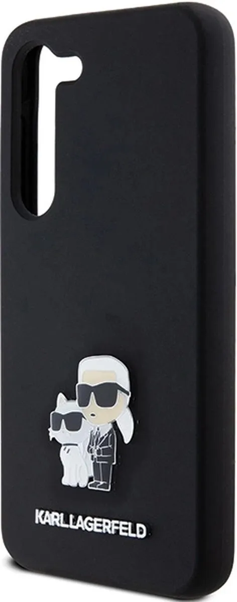 Karl Lagerfeld Siliconen Karl&Choupette Pinhoesje - Samsung Galaxy S23 - Zwart - afbeelding 6 van 6