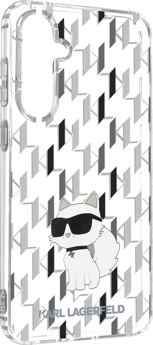 Karl Lagerfeld Monogram Choupette Back Cover - KLHCS23FEHNCMKLT - Transparant