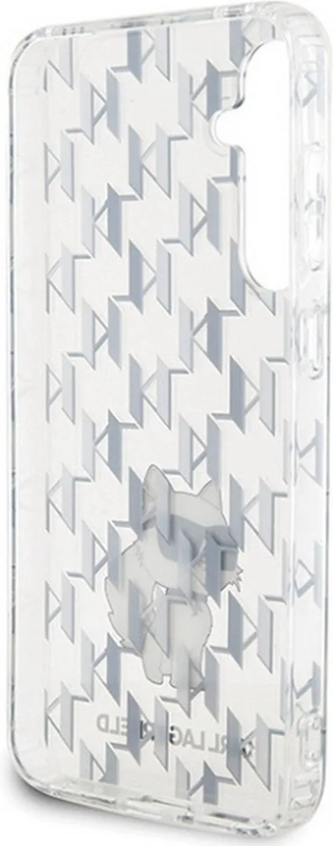 Karl Lagerfeld Monogram Choupette Back Cover - KLHCS23FEHNCMKLT - Transparant