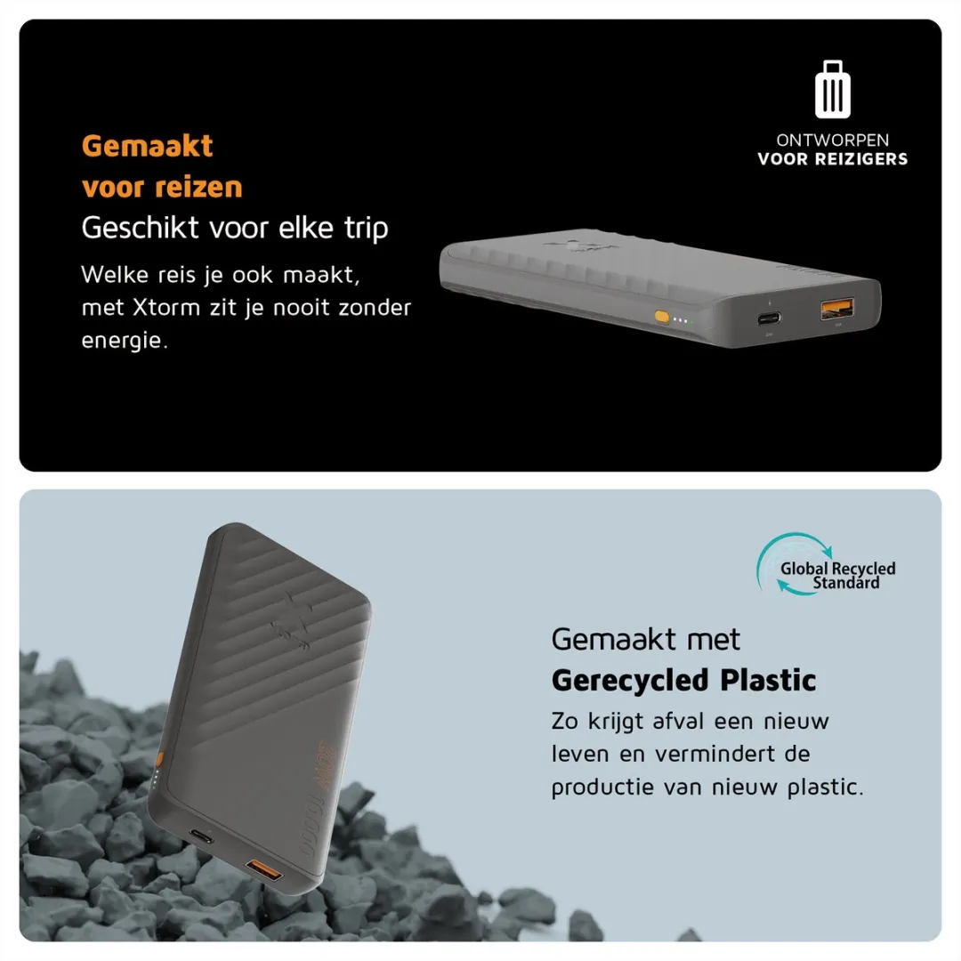Xtorm SuperCharge PowerBank 10000mAh - 20W - 2x USB - Lightning
