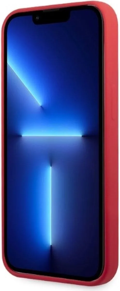 Karl Lagerfeld KLHCP13LSLMP1R Hoesje iPhone 13 Pro - Rood - Siliconen