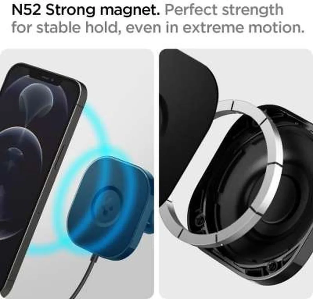 Spigen iPhone Mag OneTap Car Holder 7.5W - Zwart