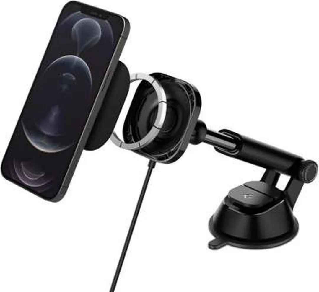 Spigen iPhone Mag OneTap Car Holder 7.5W - Zwart