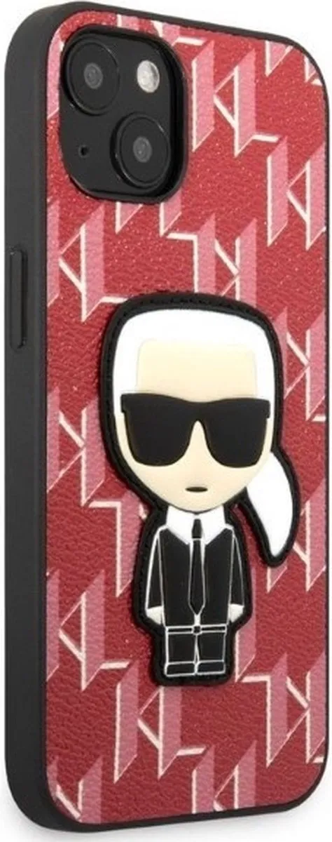 Karl Lagerfeld KLHCP13MPMNIKPI Hoesje iPhone 13 - Rood