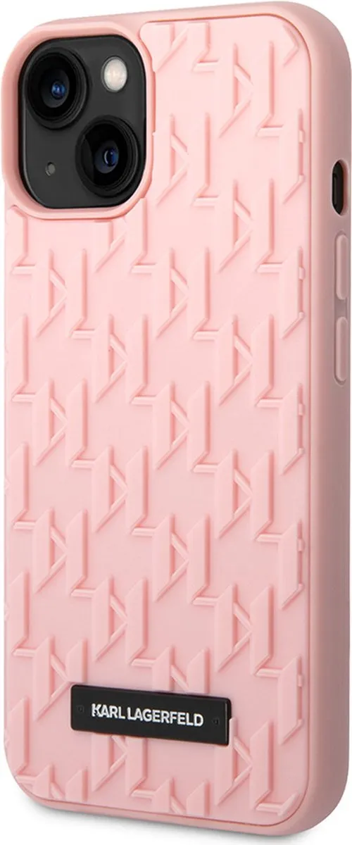 Karl Lagerfeld iPhone 14 Backcase - Roze - TPU - MagSafe - afbeelding 6 van 6