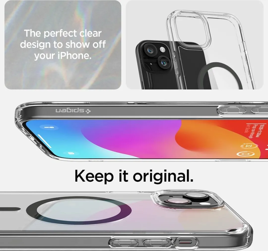 Spigen Mag Hoesje iPhone 15 Plus - Grijs