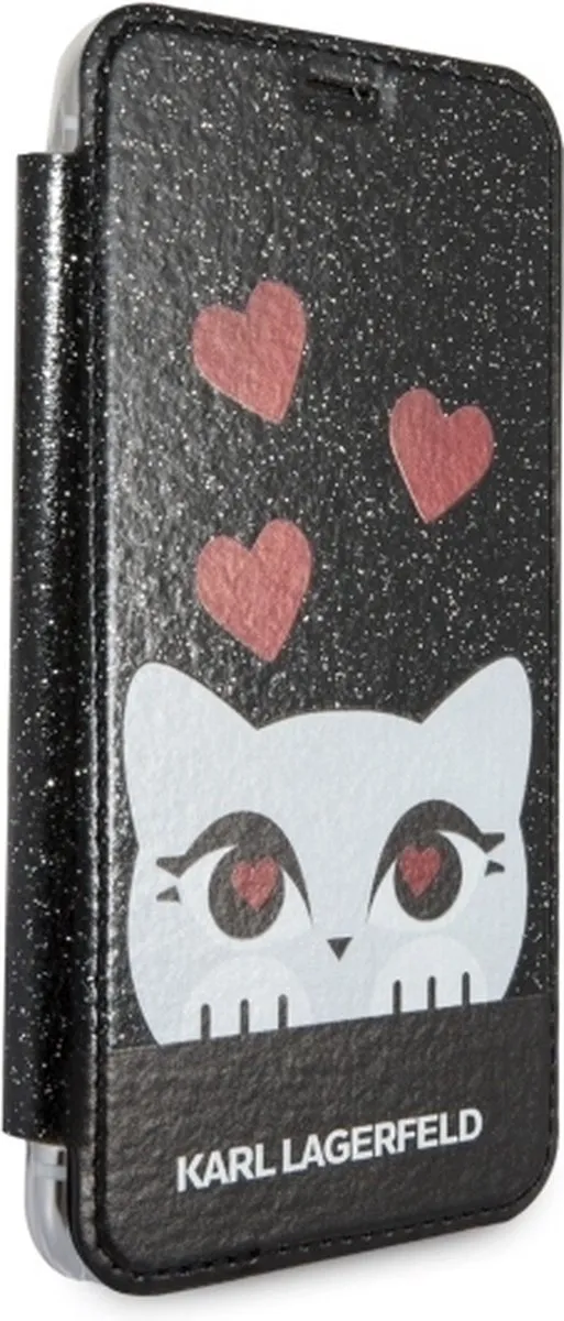 Karl Lagerfeld KLFLBKPXVDCBK iPhone X/Xs Hoes - Zwart