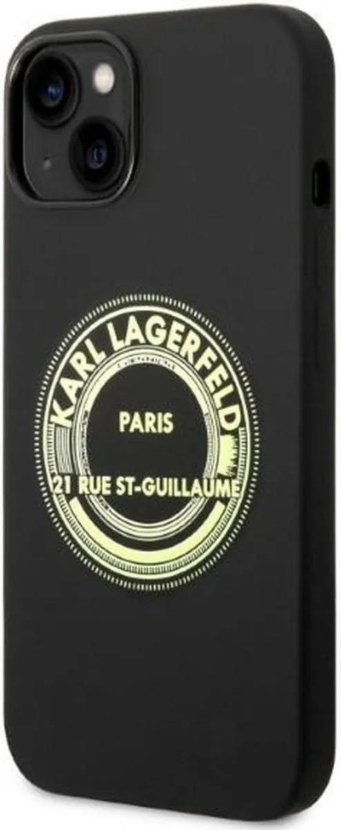 Karl Lagerfeld KLHCP14MSRSGRCK iPhone 14 Plus Hoesje - Zwart