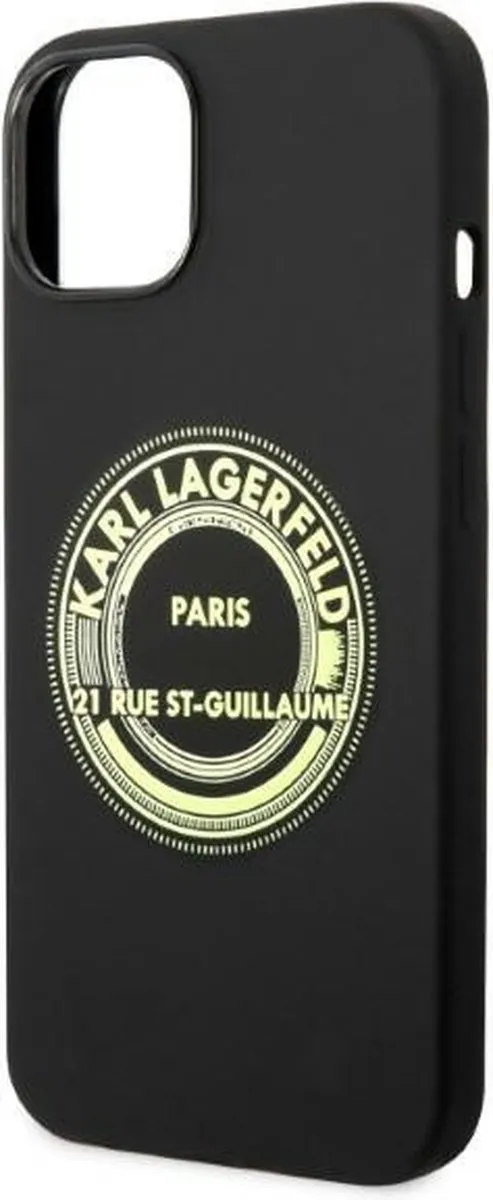 Karl Lagerfeld KLHCP14MSRSGRCK iPhone 14 Plus Hoesje - Zwart