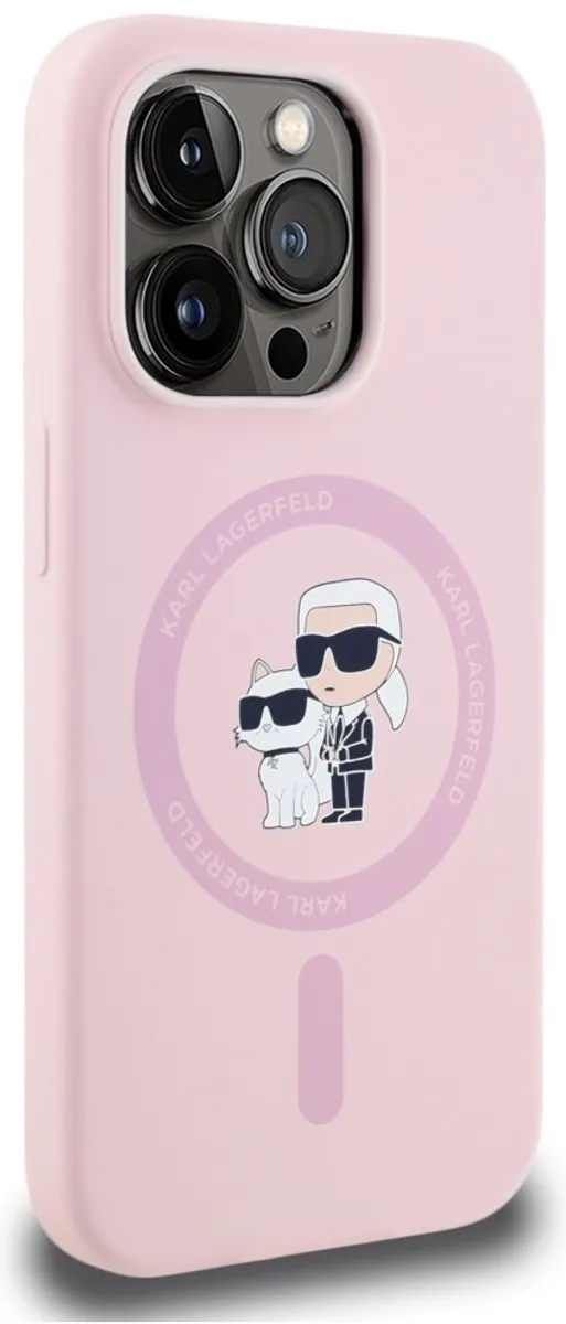 Karl Lagerfeld Siliconen Hoesje iPhone 14 Pro Max - MagSafe - Transparent