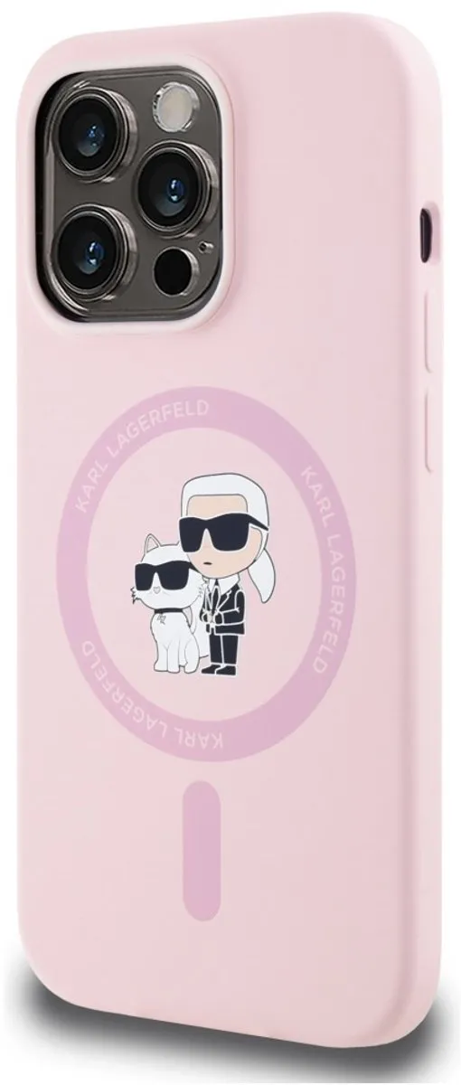 Karl Lagerfeld Siliconen Hoesje iPhone 14 Pro Max - MagSafe - Transparent