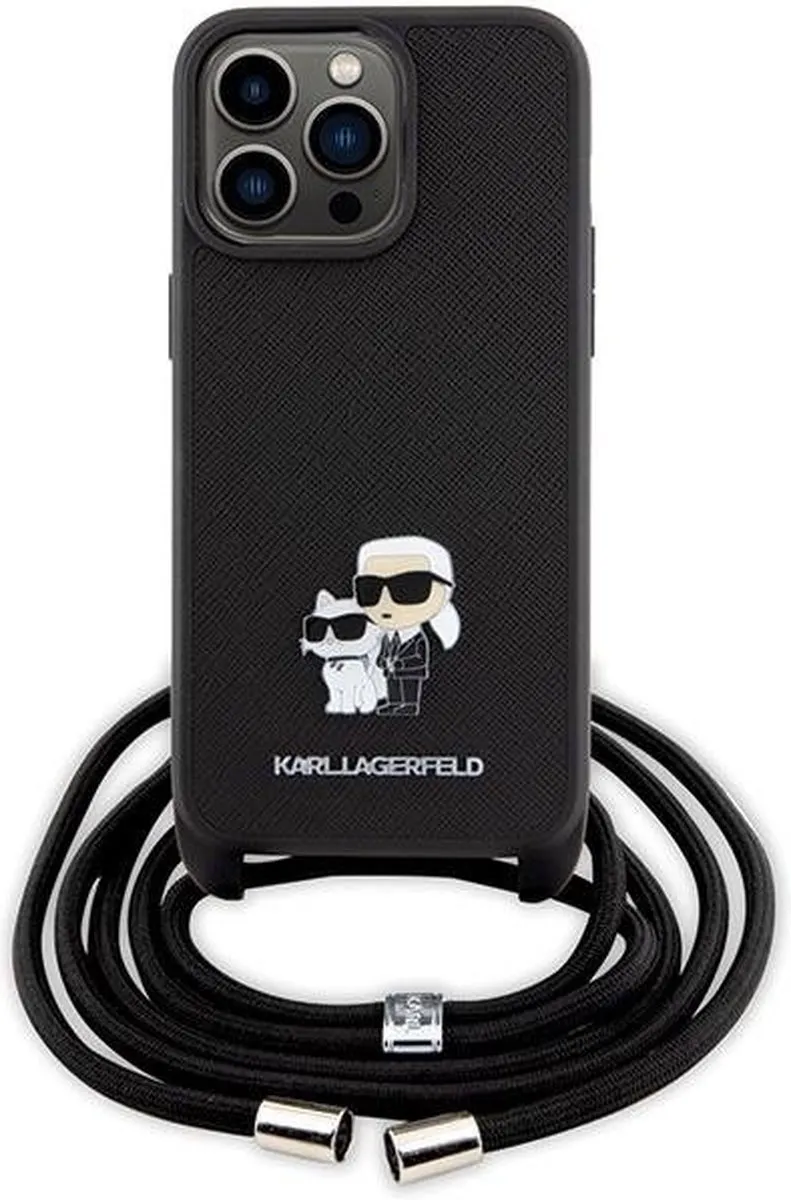 Karl Lagerfeld KLHCP15XSAKCPSK iPhone 15 Pro Max Hoesje - Zwart