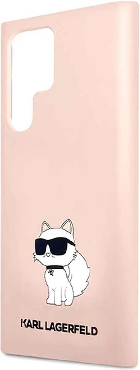 Karl Lagerfeld KLHCS23LSNCHBCP S23 Ultra S918 Hardcase - Roze