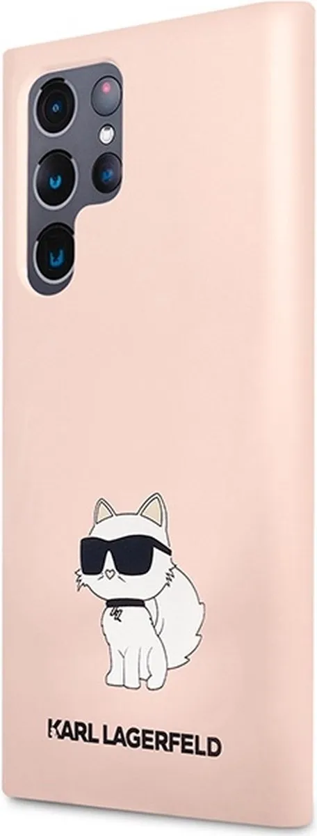 Karl Lagerfeld KLHCS23LSNCHBCP S23 Ultra S918 Hardcase - Roze