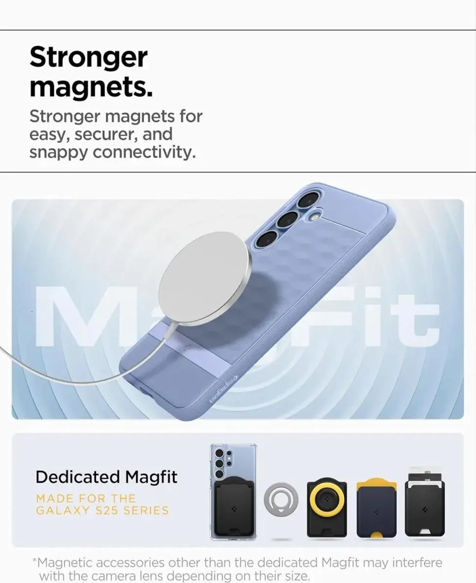 Spigen Parallax MagFit Hoesje S25 ACS06811 - Paars