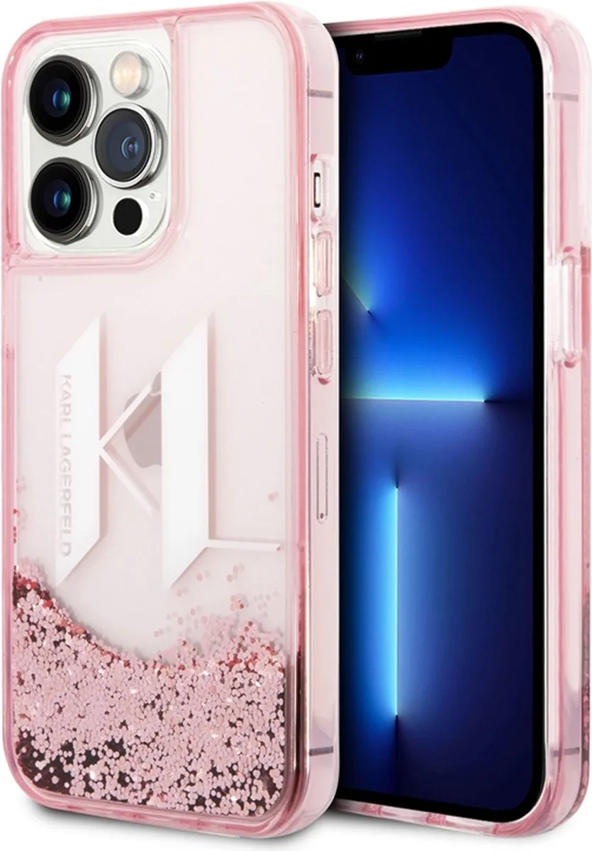 Karl Lagerfeld iPhone 14 Pro Hoesje Roze - H5667