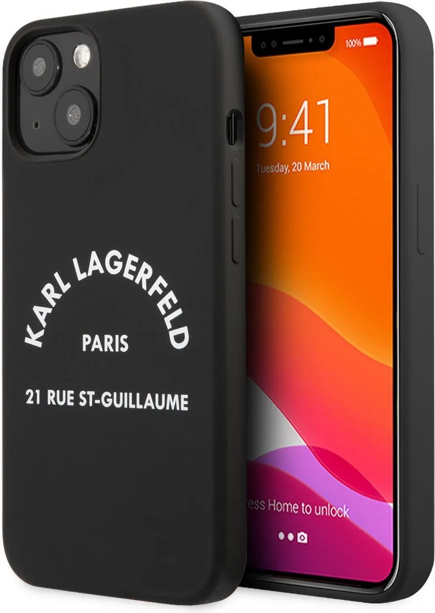 Karl Lagerfeld Silicone Hoesje iPhone 13 Mini