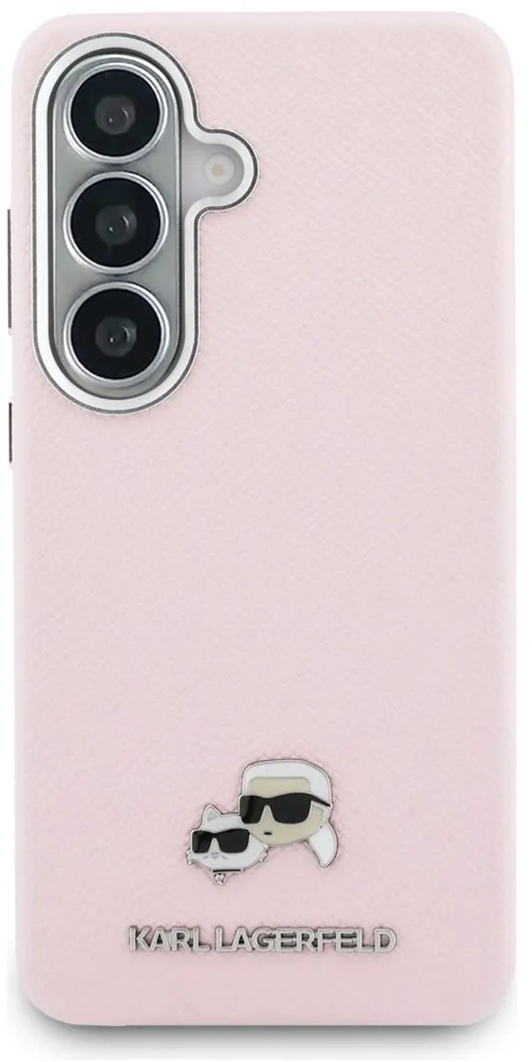 Karl Lagerfeld Wrapped Leather MagSafe Hoesje - Roze