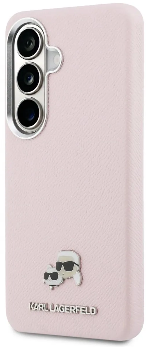Karl Lagerfeld Wrapped Leather MagSafe Hoesje - Roze
