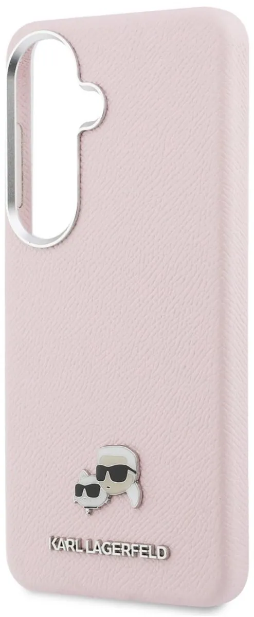 Karl Lagerfeld Wrapped Leather MagSafe Hoesje - Roze