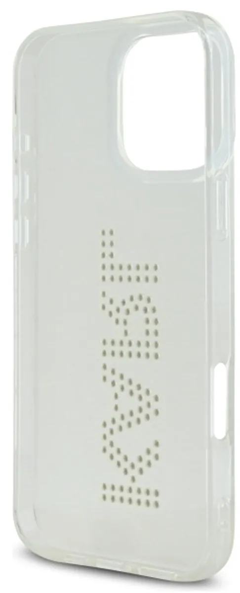 Karl Lagerfeld Hardcase Hoesje iPhone 16 Pro Max - Strass - Transparent