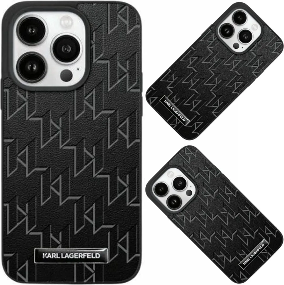 Karl Lagerfeld Hoesje iPhone 15 Pro Max MagSafe - Zwart - afbeelding 6 van 6