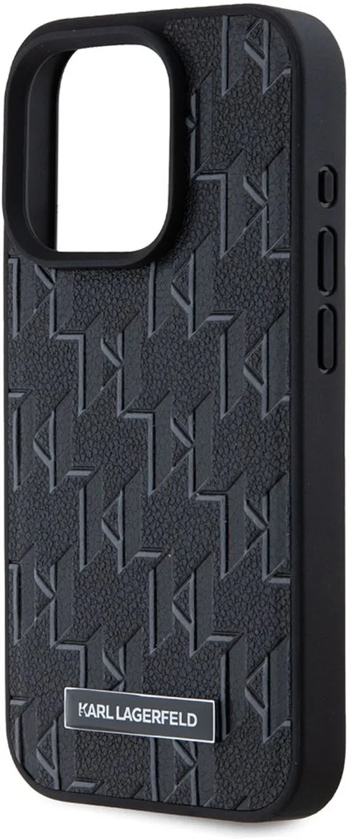 Karl Lagerfeld Hoesje iPhone 15 Pro Max MagSafe - Zwart