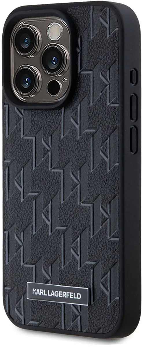 Karl Lagerfeld Hoesje iPhone 15 Pro Max MagSafe - Zwart