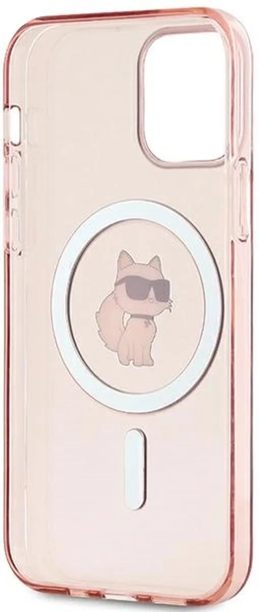 Karl Lagerfeld IML Choupette MagSafe Hoesje - iPhone 12/12 Pro - Roze