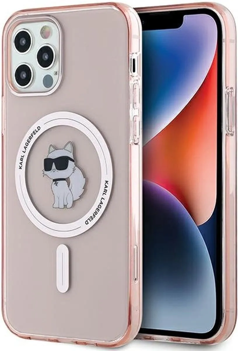 Karl Lagerfeld IML Choupette MagSafe Hoesje - iPhone 12/12 Pro - Roze