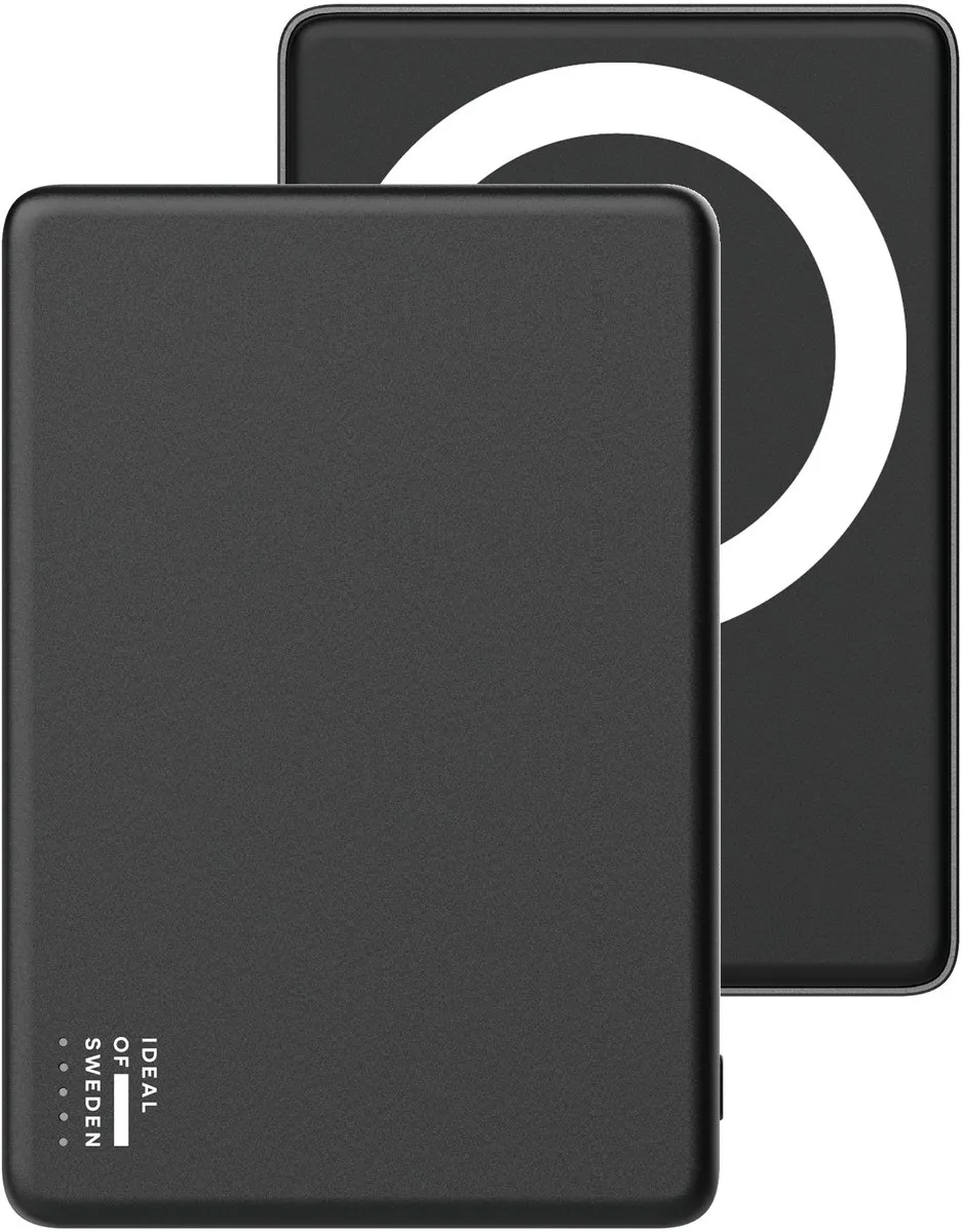iDeal of Sweden Slanke Powerbank MagSafe 5000mAh - 2x opladen - Zwart