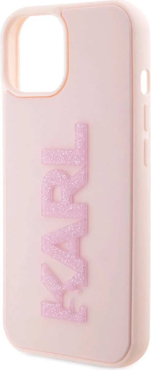 Karl Lagerfeld iPhone 15 Plus Backcase - Roze - TPU - afbeelding 6 van 6