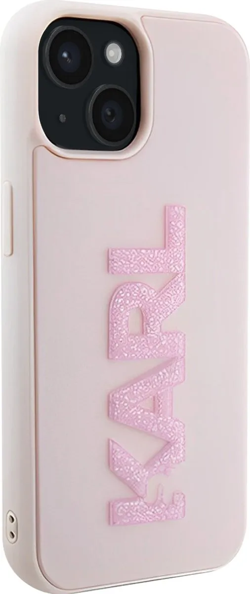 Karl Lagerfeld iPhone 15 Plus Backcase - Roze - TPU