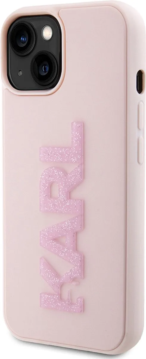 Karl Lagerfeld iPhone 15 Plus Backcase - Roze - TPU