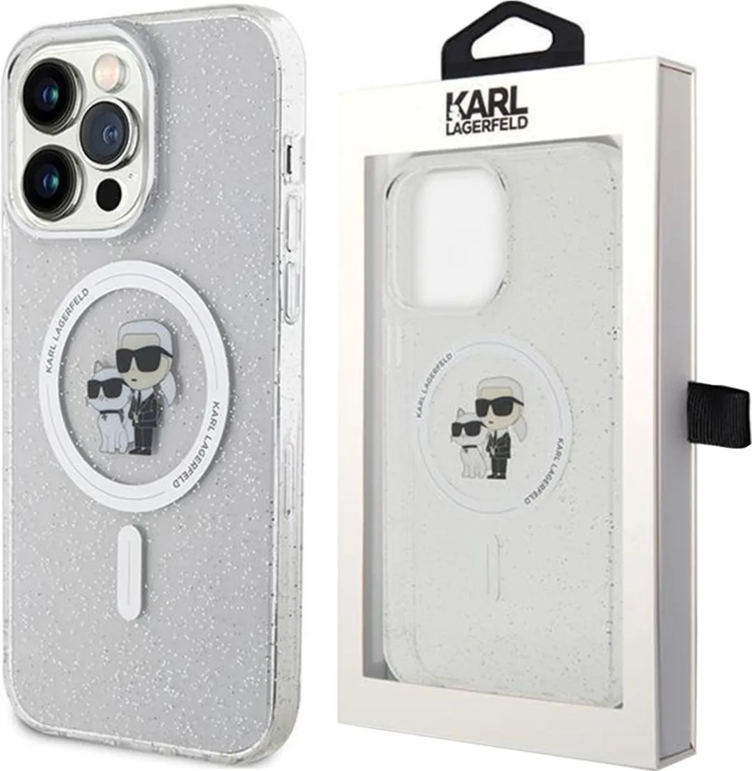 Karl Lagerfeld iPhone 15 Pro Max Hoesje - Effen Transparant - KLHMP15XHGKCNOT