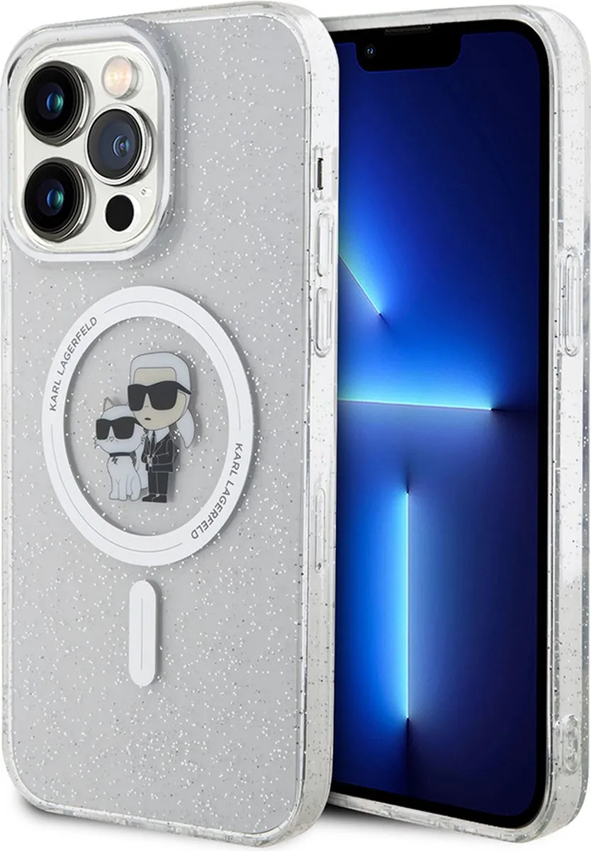 Karl Lagerfeld iPhone 15 Pro Max Hoesje - Effen Transparant - KLHMP15XHGKCNOT